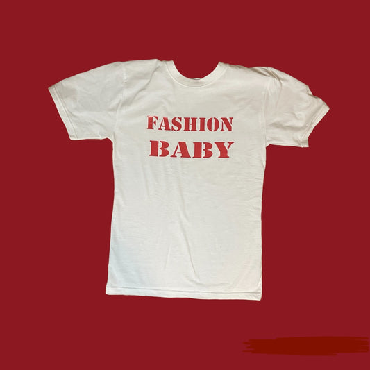 “FB” T-Shirt (White and Red)