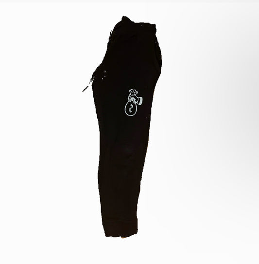 Money Bag Jogging Pants (Black and Grey)