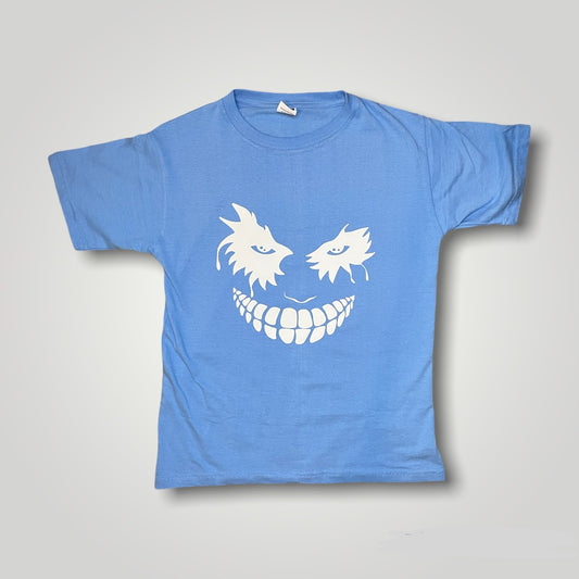 Smile T-Shirt (Sky Blue and White)